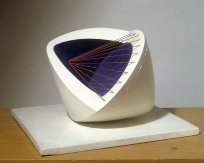 Barbara Hepworth - Sculpture with Colour (Deep Blue and Red) (6) - 1943